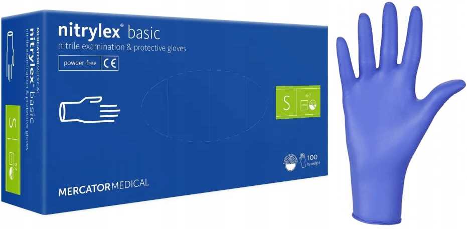 Nitrile Gloves 100 Pcs Nitrylex Basic Dark Blue 7