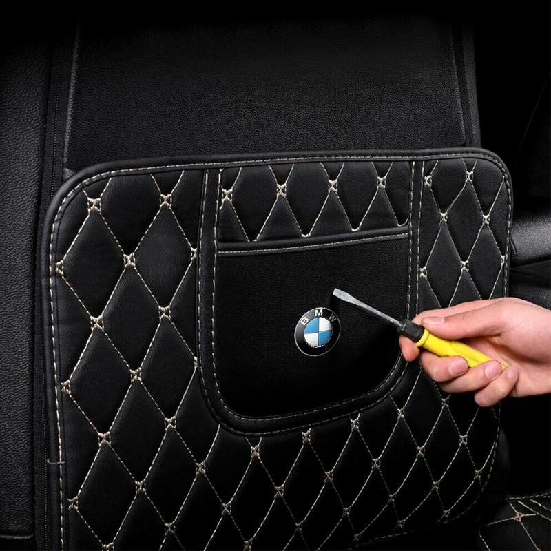 PU Lær Bil Sparkebeskyttere Auto Sete Ryggbeskytter Deksel Styling For BMW E46 E90 E60 F10 F30 F20 E39 E36 X5 E70 F25 F15 E53