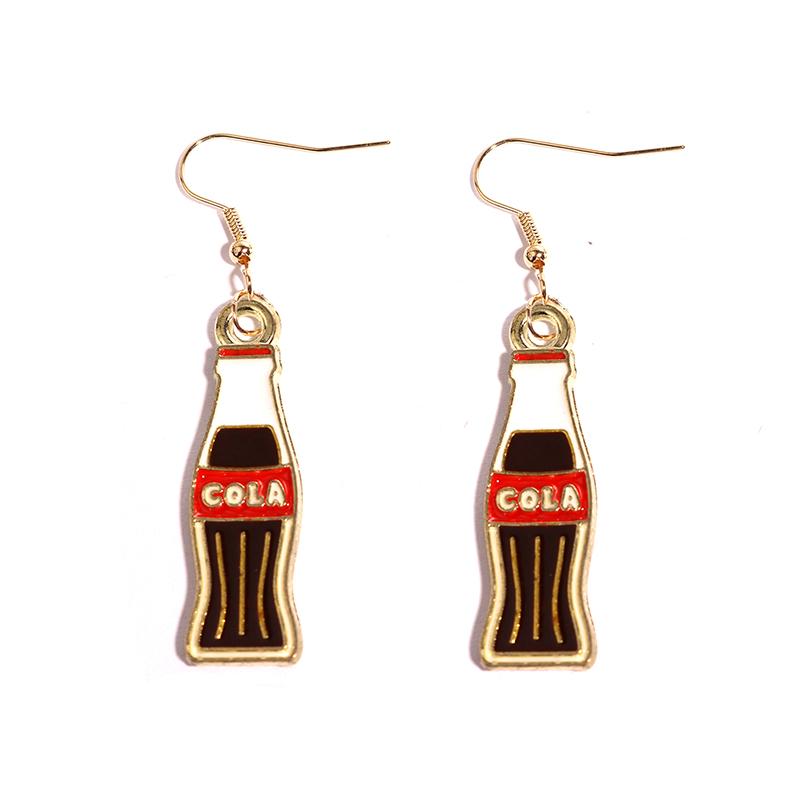 Women Earring Resin Drop Funny Custom Cute Girls Eardrop Kids Chocolate Strawberry Hamburger Dog Mushroom Broccoli Coffee