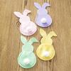 16Pcs Easter Bunny Cutlery Bags Rabbit Flatware Holder Tableware Utensil Storage Bags for Home