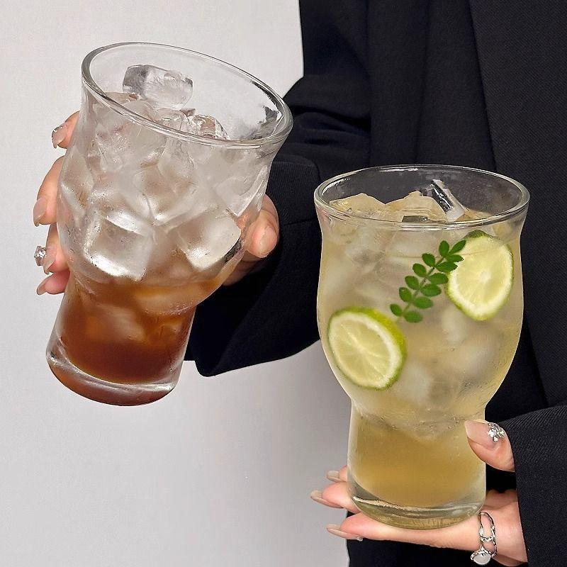 Large Capacity Wide Mouth Glass Cup for Tea, Coffee, Water, or Beer