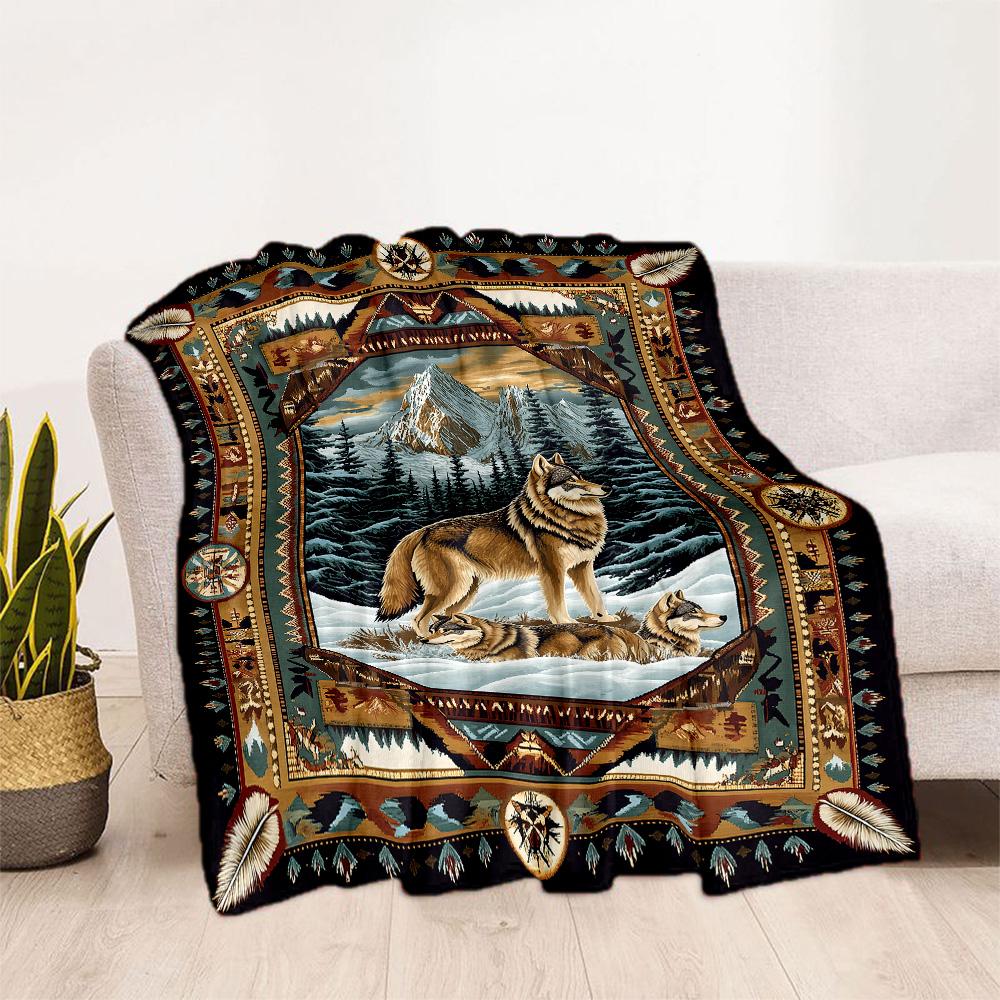 Deer In The Forest flannel,Lightweight,Flannel Blanket,Comfortable Blanket, Sofa Blanket, gift blankets,Holiday gift blanket Blankets