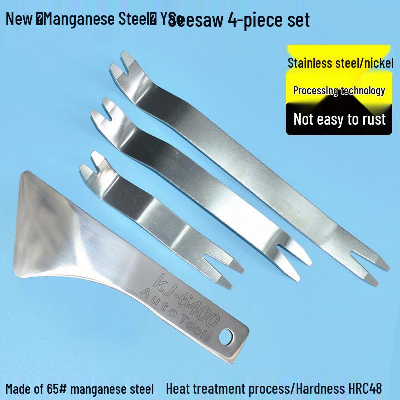 Nerezová sada páčidel a nástrojů pro demontáž čalounění interiéru automobilu