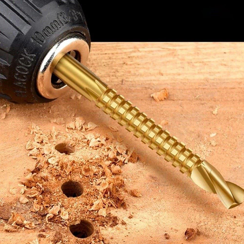 6mm Titanium Coated Drill Bit Spiral Jagged Saw Composite Drill