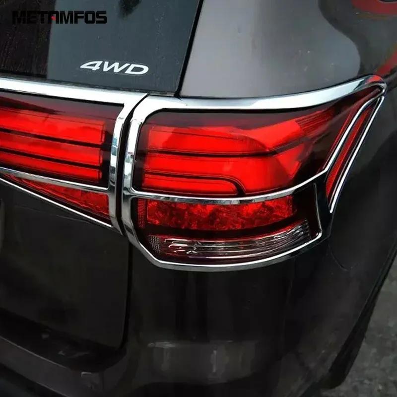 Accessories For Mitsubishi Outlander 2015-2018   Chrome Rear Light Lamp Cover Trim Taillamp Taillight Protector Frame