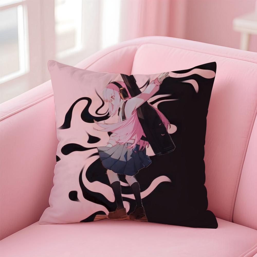 Anime BBocchi The Rock Cushion Cover Linen Minimalist Cover Soft Decor for Sofa Home Room