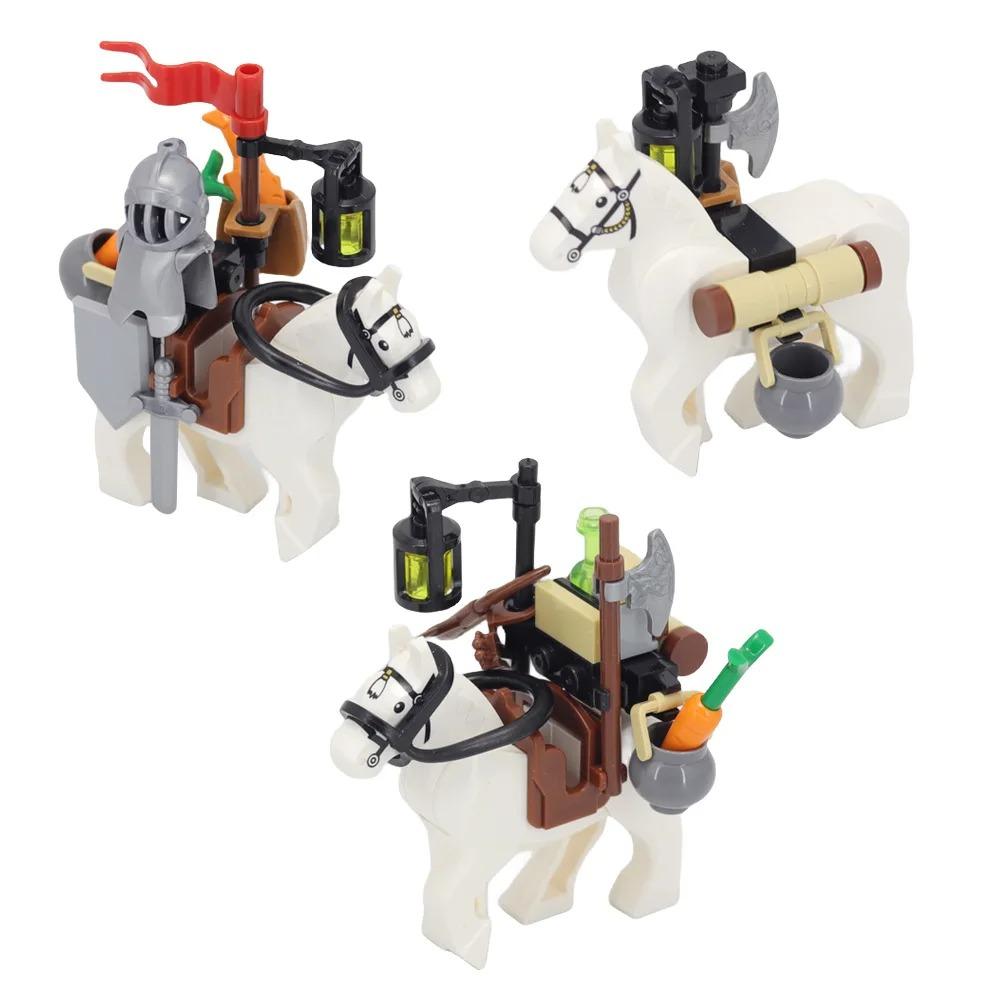 Medieval Castle Siege Weapons Building Blocks Siege Engine Cannon Car  Catapult Crossbow MOC Assembly Bricks Toys