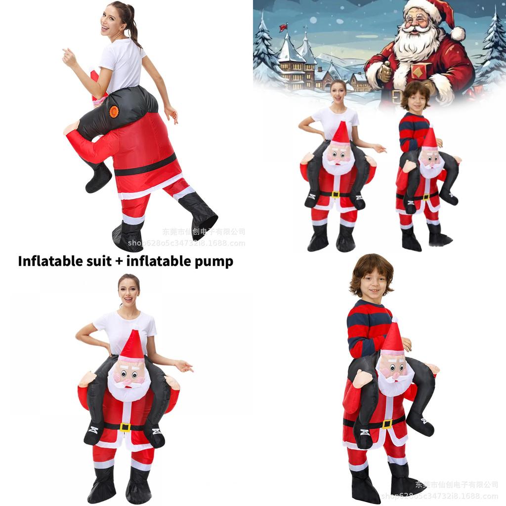 Aufblasbares Festkostüm mit Weihnachtsmann für Weihnachtsfeiern und Veranstaltungen