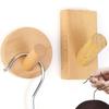 Wooden Wall Hooks Wall Mounted Self Adhesive Wood Hook with Glue Heavy Duty Hangers Rack for Towel Key Hat Home Organizer Holder