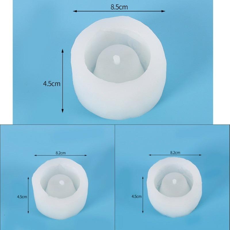 Creative Plaster Gypsum Mould Suitable Flowerpot Concrete Silicone Mold Home Garden Plants Molds Round Container Home Supplies