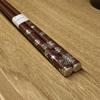 Hashimoto Kosaku Lacquerware Shop Snow Flower Wajima Lacquer Chopsticks, Dry Lacquer Finish, In Paulownia Wood Box, 22.5cm, Made In Japan, Natural Lac