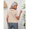 Twisted Lapel Short-sleeved Knit Sweater Women's Stranded Short Tops Summer Cross-border Women's Clothing