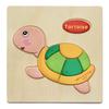 Cartoon 3D Puzzle Jigsaw Wooden Toys for Children Cute Animal Traffic Puzzles Intelligence Kids Baby Early Educational Toys