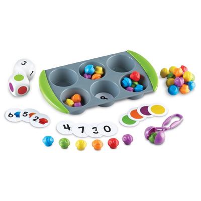 Learning Resources Finger Dexterity Education Mini Muffin Math Set LER5556 Authentic Product 12.70 X 11.50 X 10.20 Inches