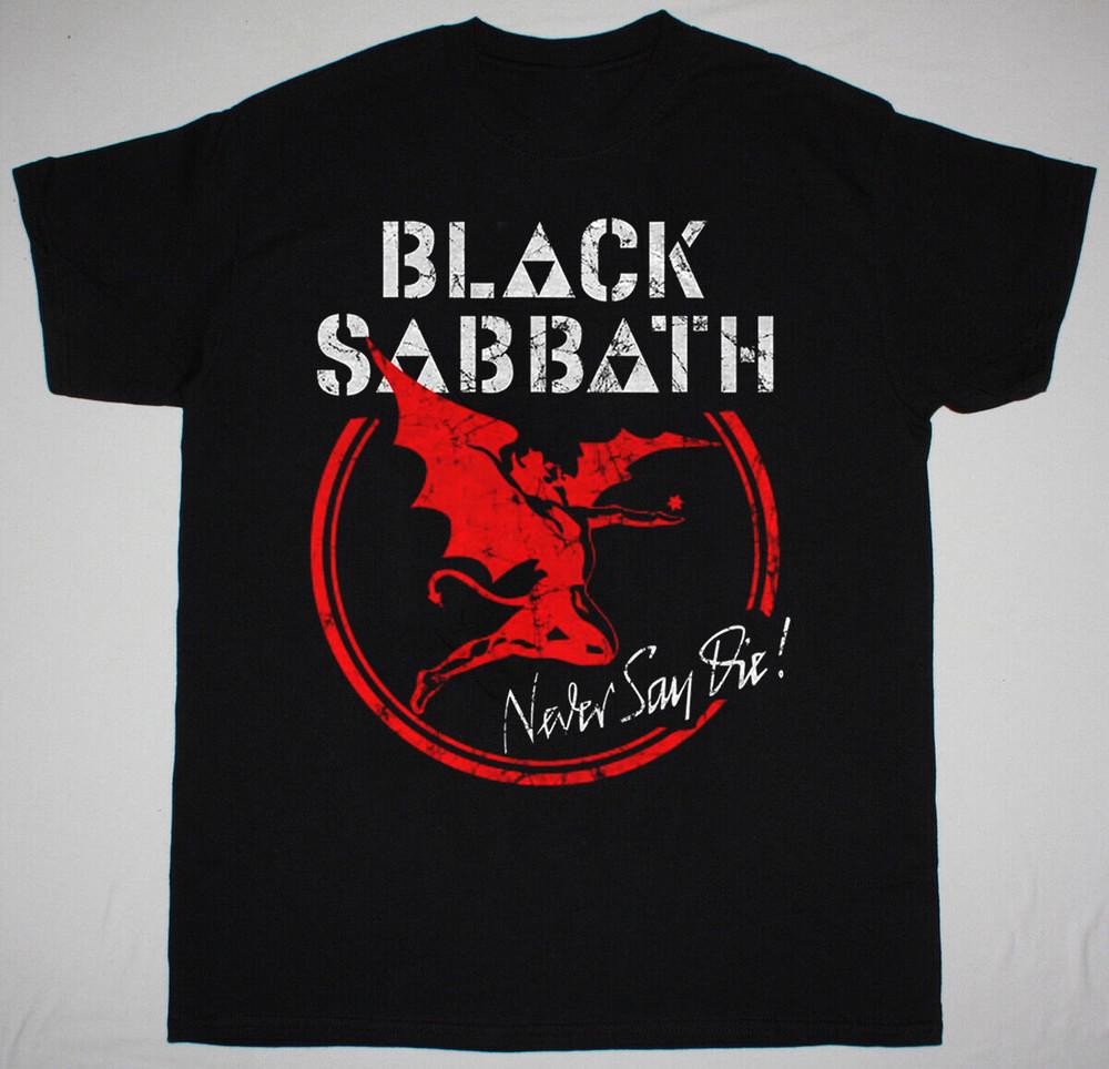 NEW Black Sabbath Never Say Die Short Sleeve Black All Size Shirt CH341 Unisex T-Shirt