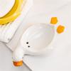 Elegant Ceramic Duck Soap Dish For Bathroom Kitchen SelfDraining Soap Box Soap Container Water Resistant Design