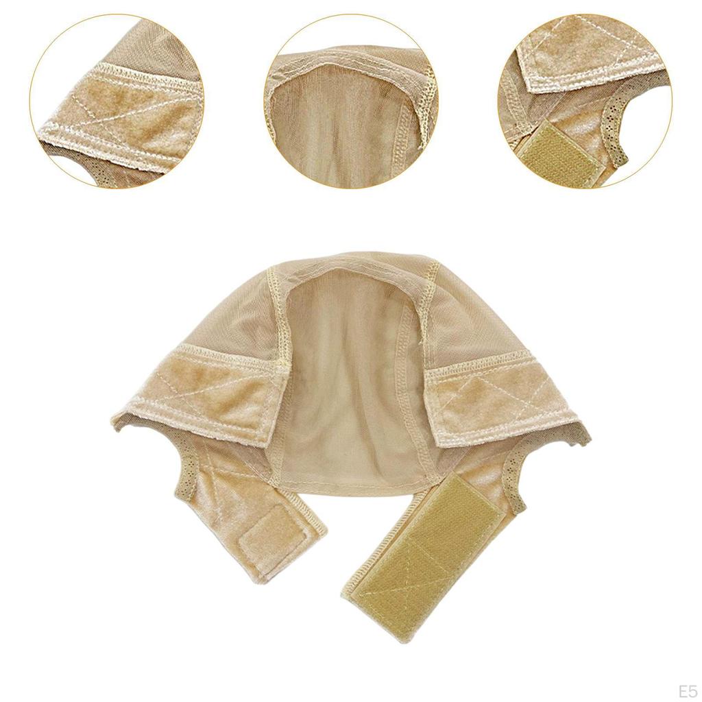 Wig Cap Adjustable Accessories Hairdressing Breathable Hat for Party Travel