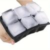 Bac à Glaçons Géant 4/6 Cases Moule Glaçons Carrés Jumbo Grande Taille Silicone Alimentaire Bac à Glaçons Carré Bac à Glaçons DIY