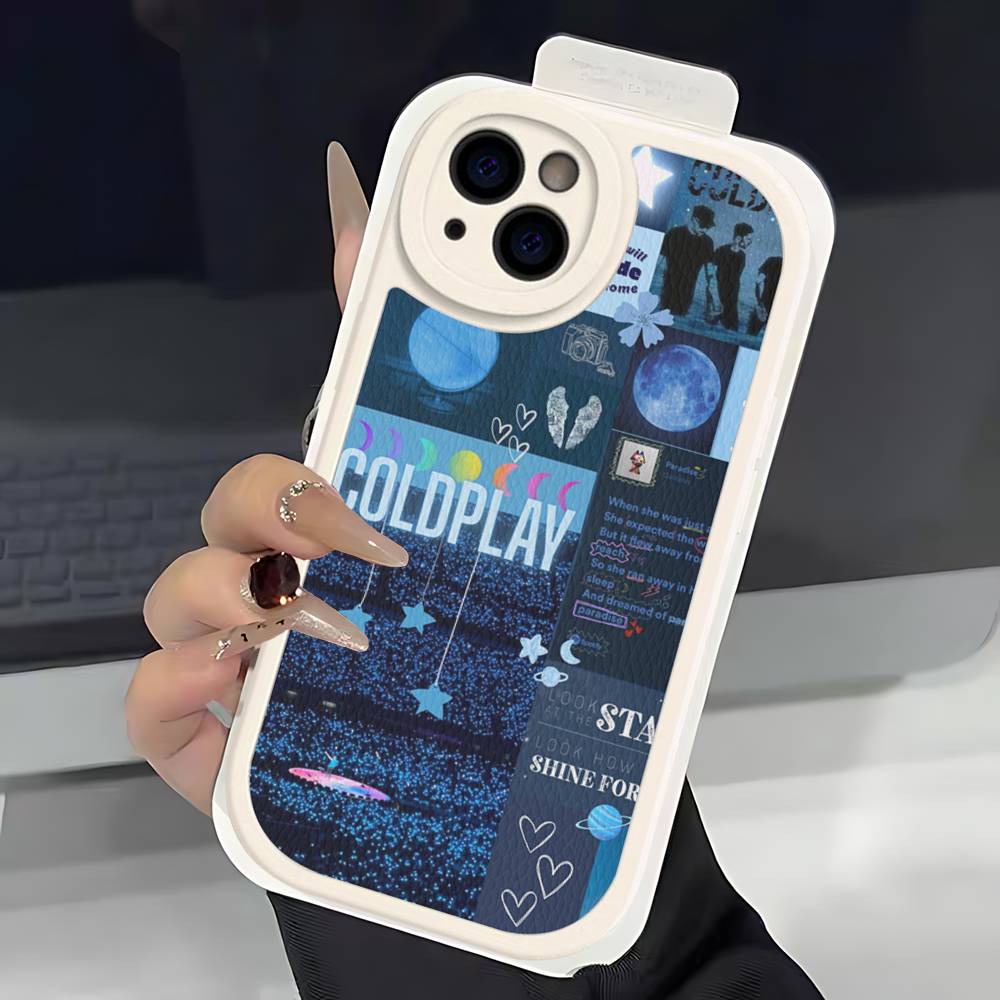 

Pop Rock Band C-Coldplay Phone Cover For IPhone 16 15 14 13 12 11 Pro Max Plus Leather Soft Case iPhone 15pro max