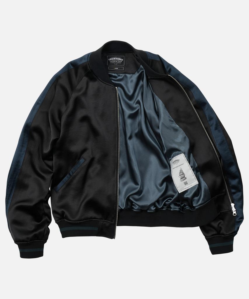 Frizmworks Viscose Satin Jacket _ Black