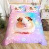 Cartone Porcellino d'India Copripiumino Morbido King Quen Adorabile Set Biancheria da Letto Animale Microfibra Squame di Pesce Sirena Coperta Calda Per Ragazzi Ragazze