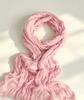 Atmospheric crumpled texture long silk scarf light and thin versatile long scarf high-grade texture affordable decorative yarn