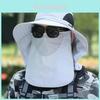 Mens Summer Fishing Sun Hat With Removable Face Shield For Outdoor Hiking Protection