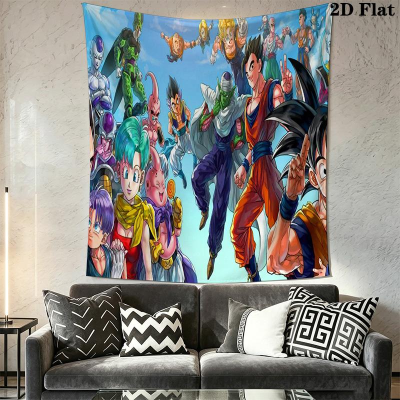 Dragon Ball Super Saiyan Heroes Tapestry Wallmounted Background Cloth Background Cloth Gift Background Wall Hanging Cloth