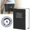 Mini Simulation Book Security Lock, Saving Money Box Storage Box Money Cash Jewelry Security Lock Case with Keys for Home Office
