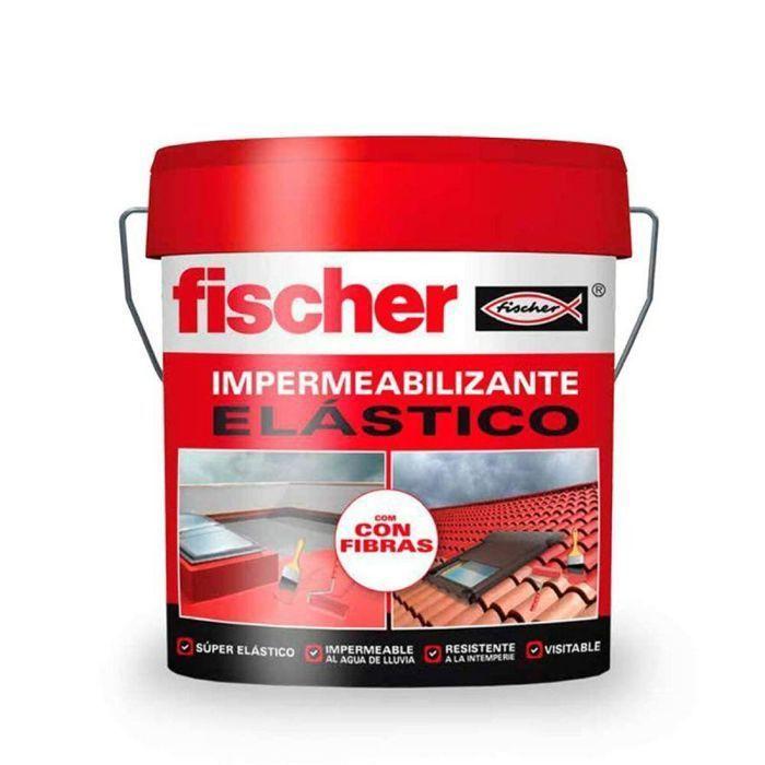 Joint d'etancheite - mastic d'etancheite Fischer - 547152 - Impermeabilizante 15L rojo con fibras