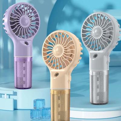 New Handheld Mini Air Conditioner USB Rechargeable Portable Humidifier Mist Cooler Cooling Spray Humidifier Fan for Home/Office