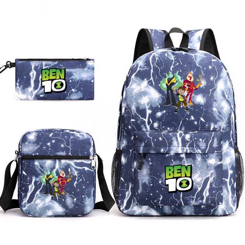 10 Ben Children Backpack Cartoon Design Canvas School Bag  Student Traveling