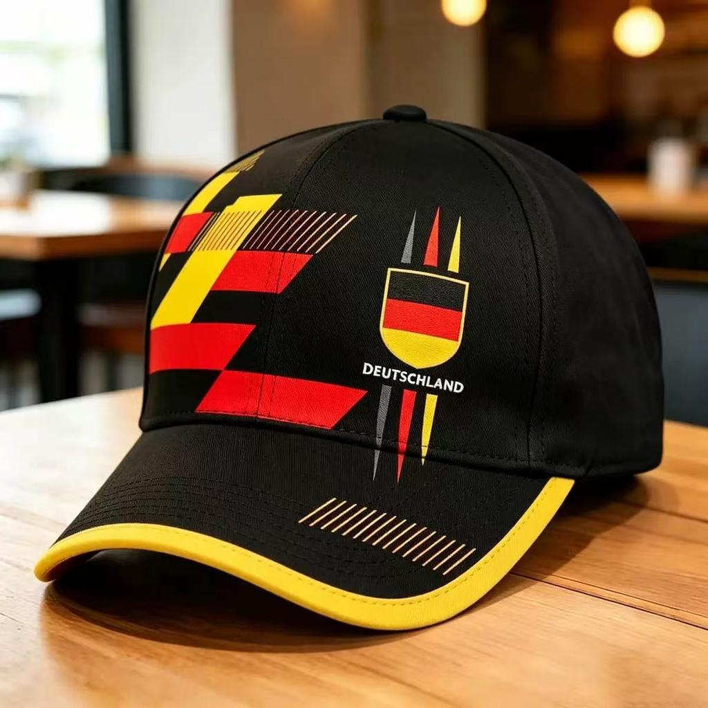 Eagle Black Red Gold Vertical Striped Baseball Cap Unisex Flag Printed Sun Cap Fans Sports Cap
