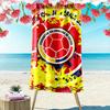 Futbol Colombiano Print Beach Towel, Large Soft Quick Dry Towel for Beach Camping Swimming