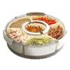 ZISIZ Rotating Kitchen Storage Box with Handle