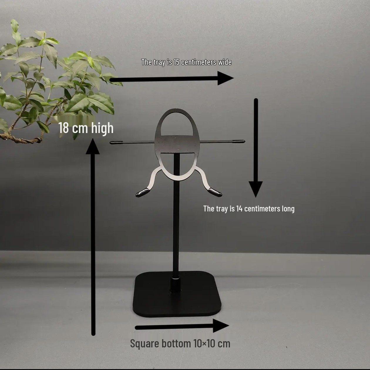 Unique Iron Art Stone Ornament with Iron Frame - No Grooving Needed