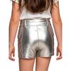 Girls Metallic Shiny Hot Pants