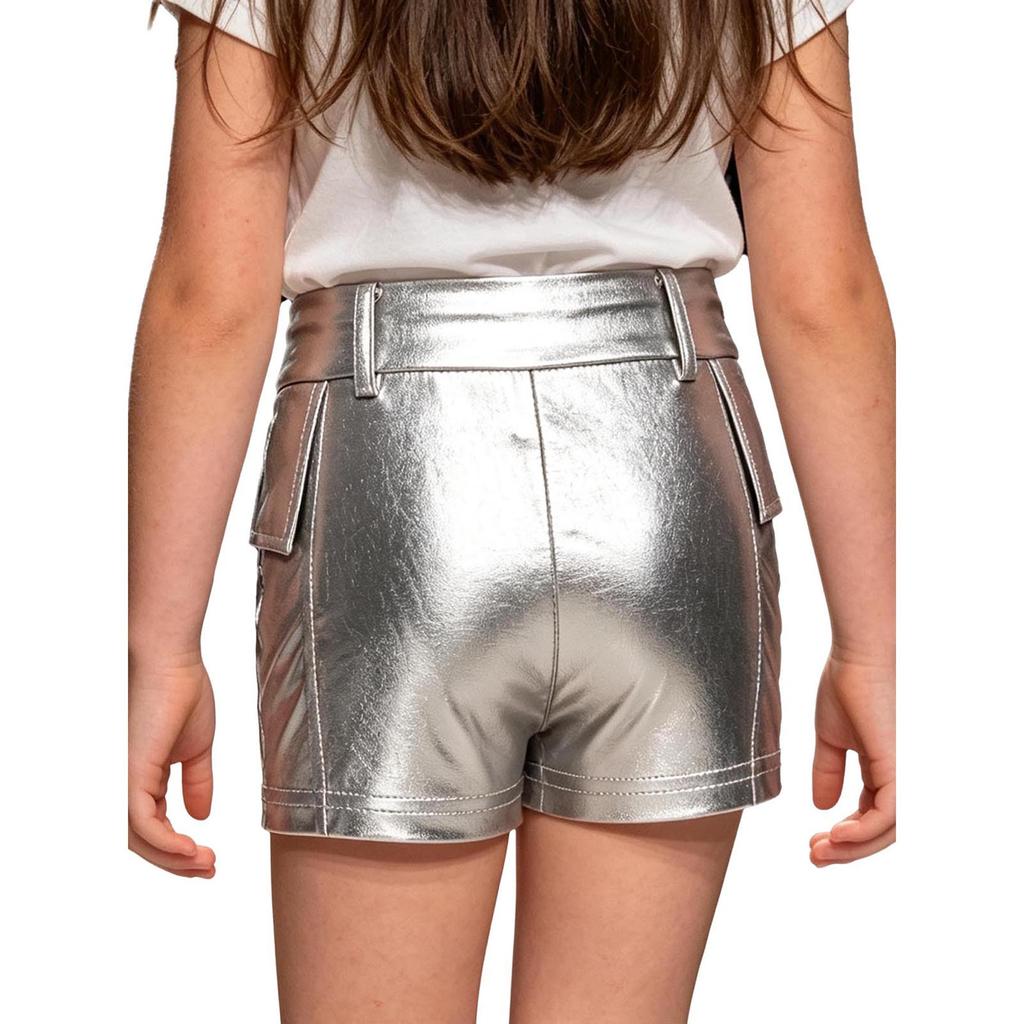 Girls Metallic Shiny Hot Pants