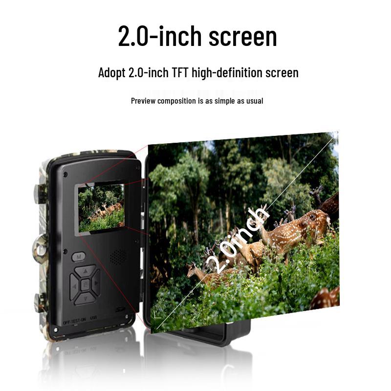 HD Night Vision Wildlife Tracking Camera - Forest Waterproof Sensor for Hunting