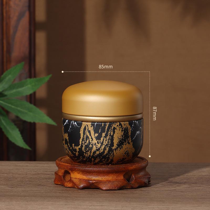 

1PC Portable Tea Cans Tinplate Herb Stash Sealed Cans Spice Storage Organizer Moisture-proof Container Box Kitchen Gadgets Food