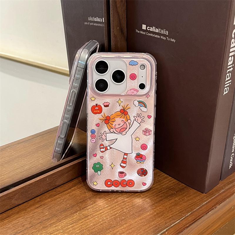 Graffiti Coco Sauce Girl Art iPhone Case for 16 Pro Max/15/14 iPhone 14 Pro