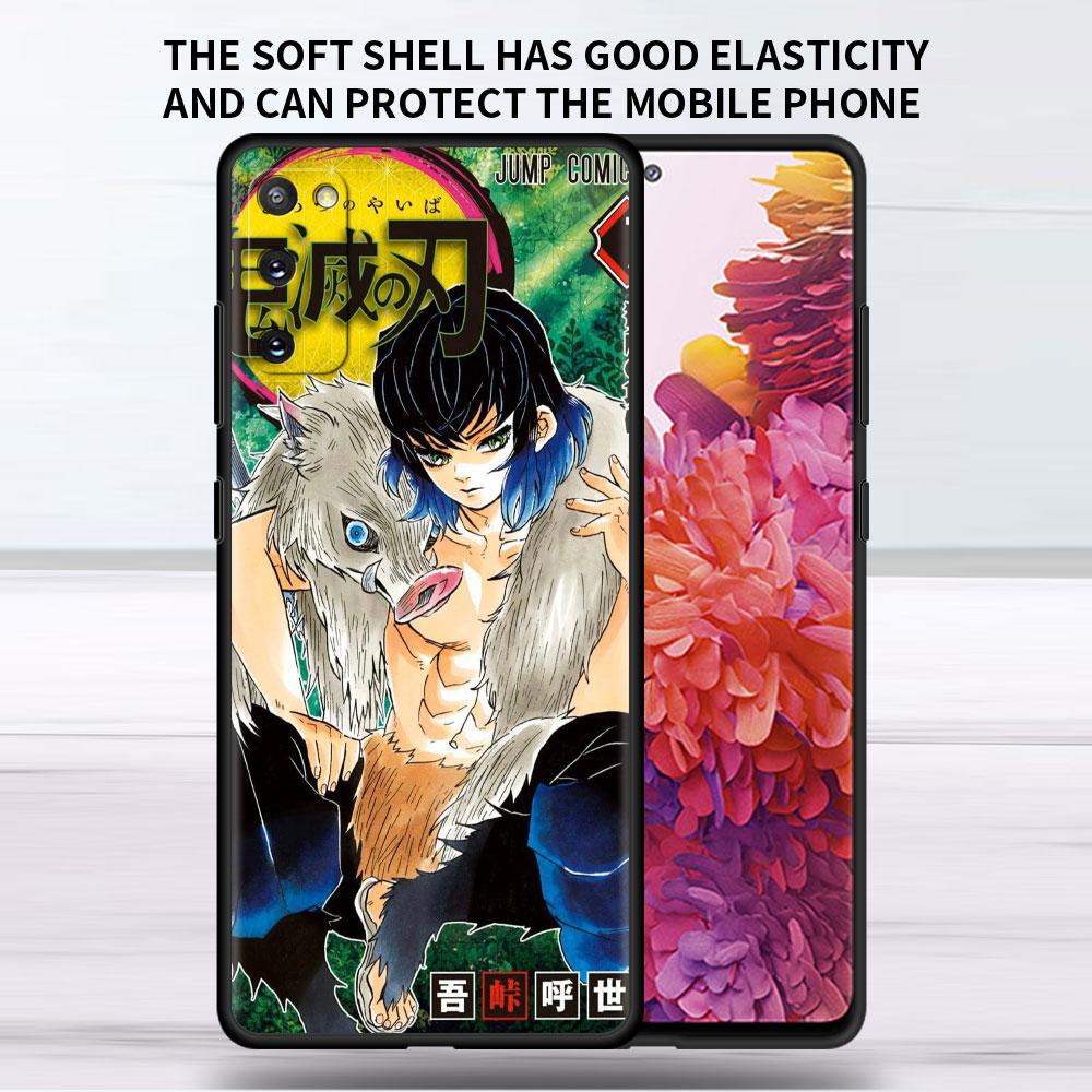 Soft Case For Samsung Galaxy Note 20 Ultra 10 Plus Lite A50 A70 A20 A40 A20e 9 8 A60 A10e Funda Phone Cover Demon Slayer Shell