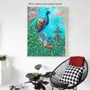 Diamant-Malerei Diamant-Stickerei Tiere Diamant-Mosaik Kreuzstich Pfau Bild von Strass Festiva Geschenk