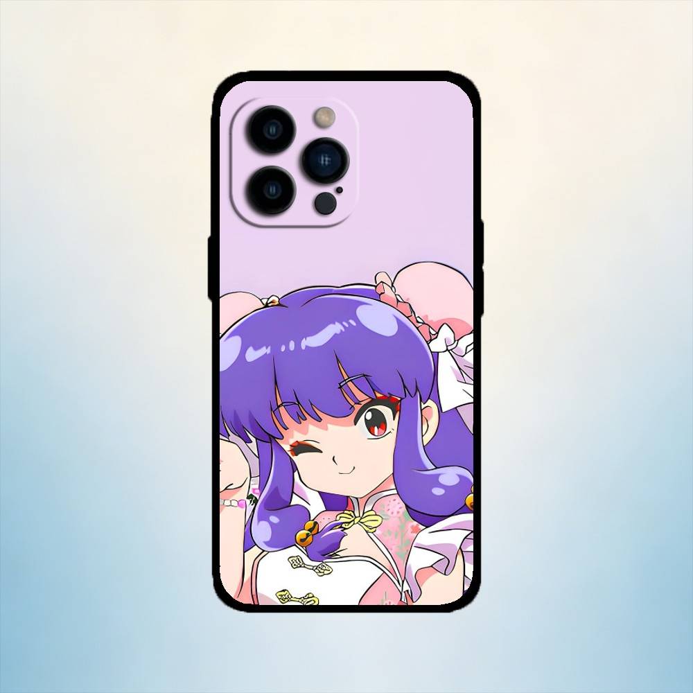 AAA Anime Ranko Phone Case For iPhone 17,16,15,14,13,12,11 Plus,Pro Max,XS,Soft Silicone Black Cover