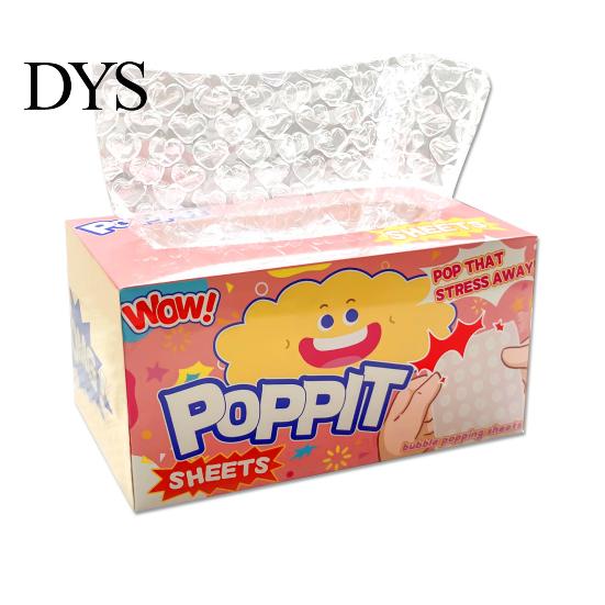 Travel Bubble Popping Toy Stress Relief Sheet Burst Therapy Love Heart Round Anxiety Wrap Fidget Sensory Christmas Birthday Gag Gifts