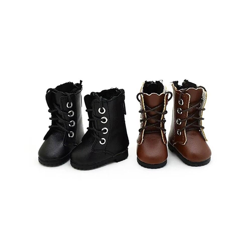 PU Leather Doll Boots Long Knees Doll Leather Shoes Fashion 1/6 Doll Shoes  Dolls Accessories