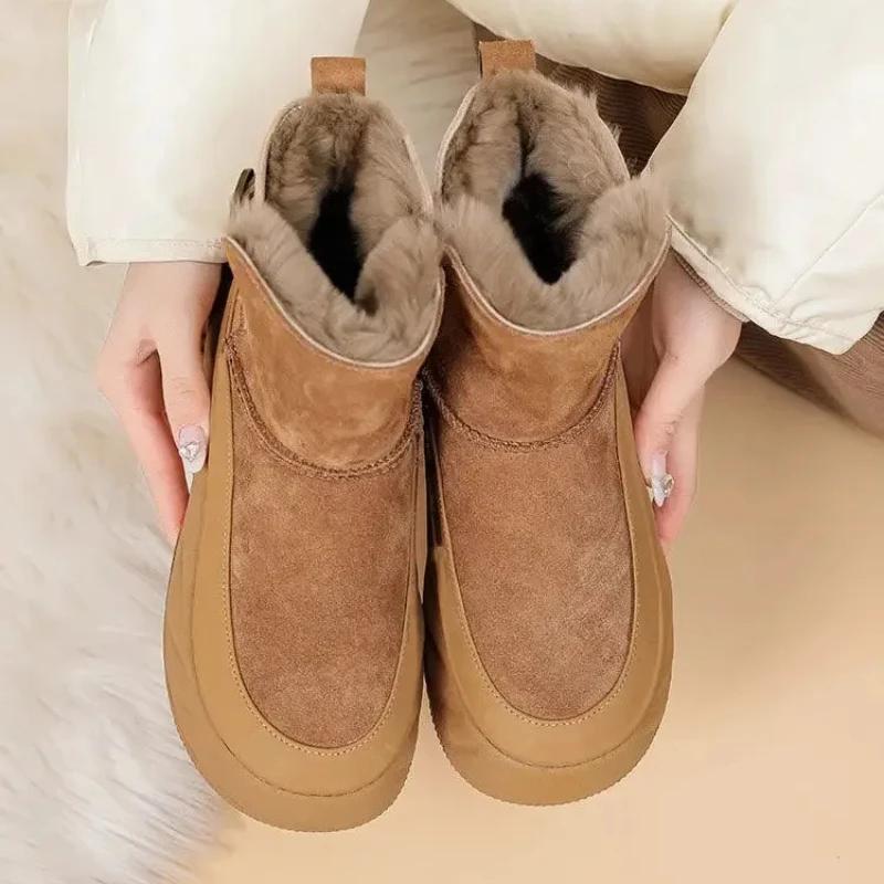 Fashion Snow Boots for Women New In Woman Shoes Padded Plus Warm On Slip Boot Gothic Gyaru Y2k Protective 39 Comfortable and Elegant Hot