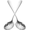2pcs Stainless Steel Slotted Spoons for Cooking Serving Practical Household Utensils Perfect for Daily Use Parties