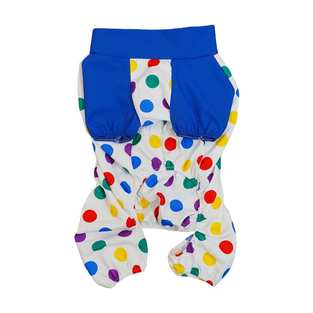 

Dog dust pants Corgi waterproof and dirt-proof four-legged pants pet travel protective pants L темно-синий