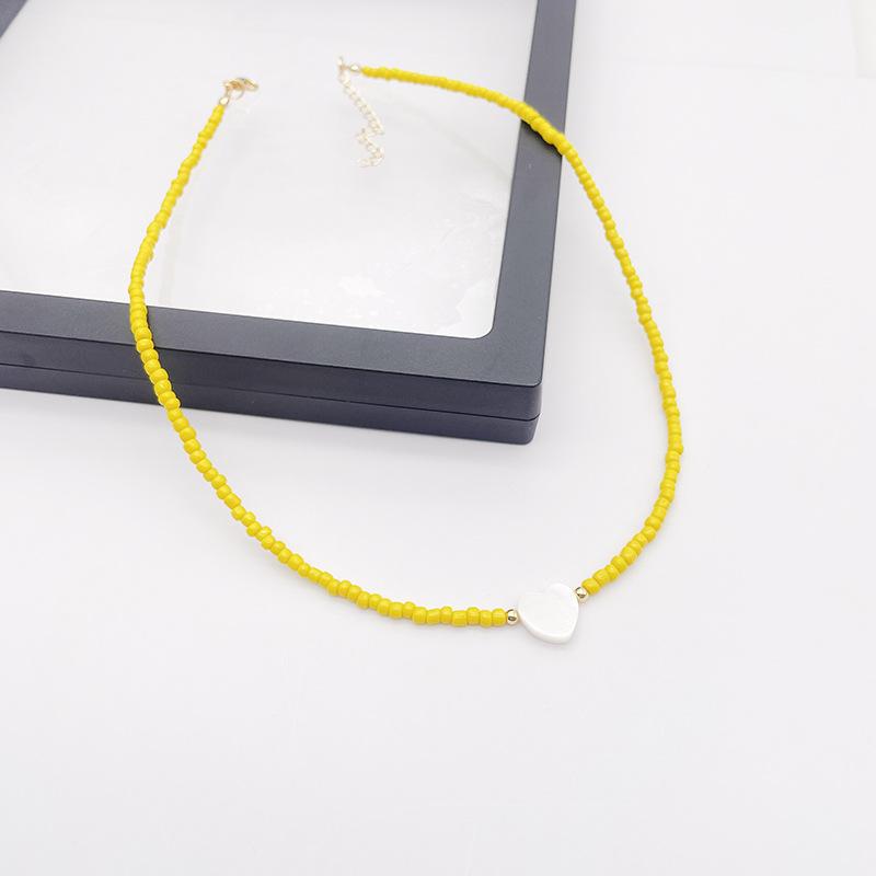 1 шт. Новое ожерелье-чокер в виде сердца с натуральной ракушкой для девочки — фото 12